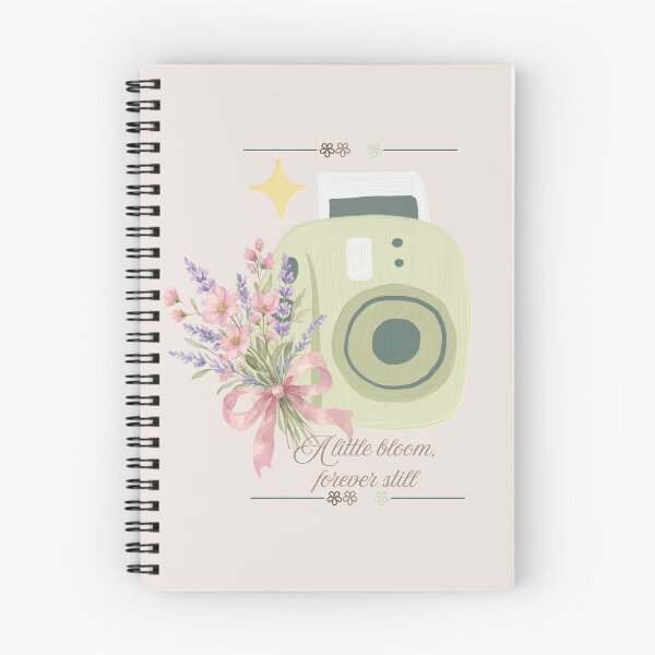Item preview, Aesthetic Floral Camera Sticker | Vintage Camera & Flower Bouquet Art | “A Little Bloom, Forever Still” designed and sold by BLOOMVELLE.