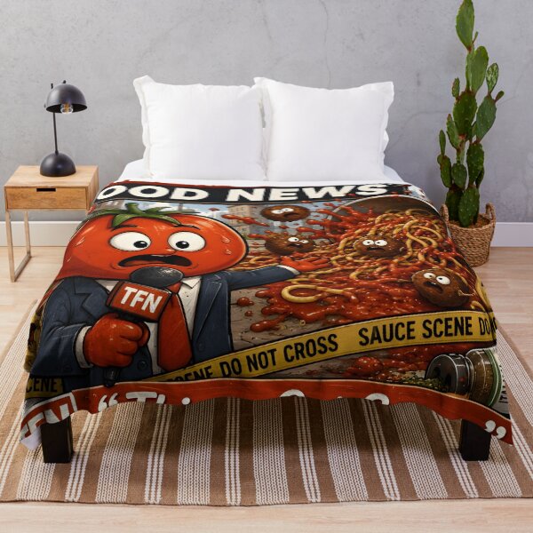 Item preview, Tomato News Reporter – Things Got Saucy Funny Spaghetti Food News Design designed and sold by Snackwear Apparel.