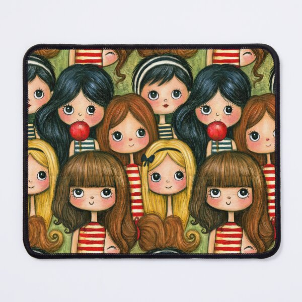 Item preview, Whimsical Girl and Ladybug Garden Pattern designed and sold by Piotrek0001.