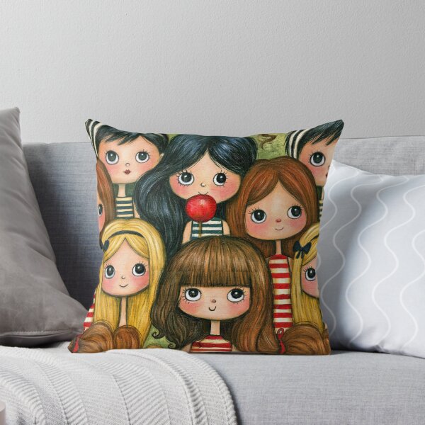 Item preview, Whimsical Girl and Ladybug Garden Pattern designed and sold by Piotrek0001.