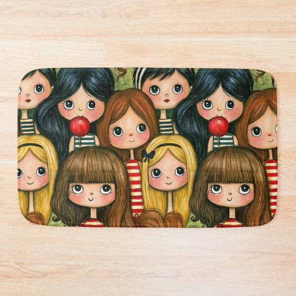 Item preview, Whimsical Girl and Ladybug Garden Pattern designed and sold by Piotrek0001.