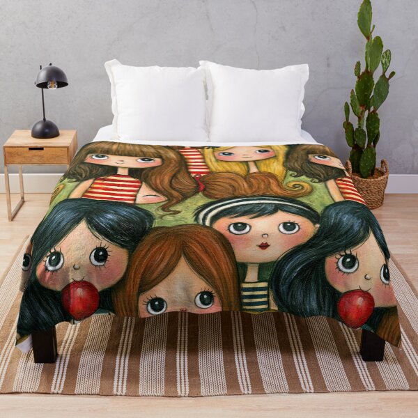 Item preview, Whimsical Girl and Ladybug Garden Pattern designed and sold by Piotrek0001.