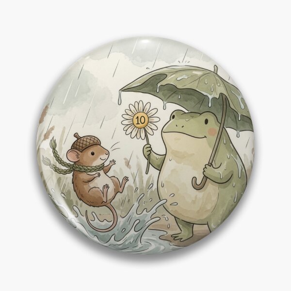 Item preview, Puddle Jumping Champions Frog and Mouse designed and sold by badbar.