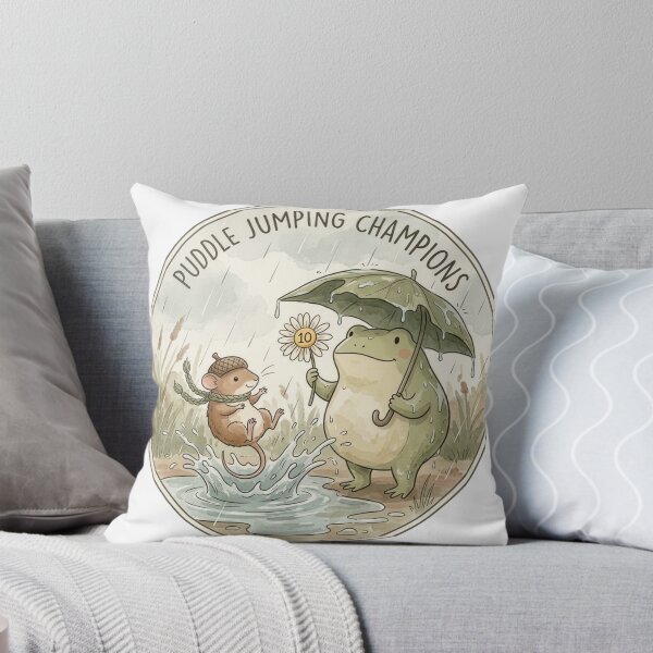 Item preview, Puddle Jumping Champions Frog and Mouse designed and sold by badbar.