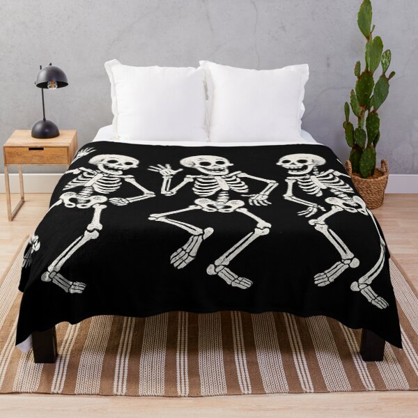 Item preview, Dancing Skeletons Art – Funny Spooky Halloween Illustration designed and sold by Stinky Lincy's Apparel Company.