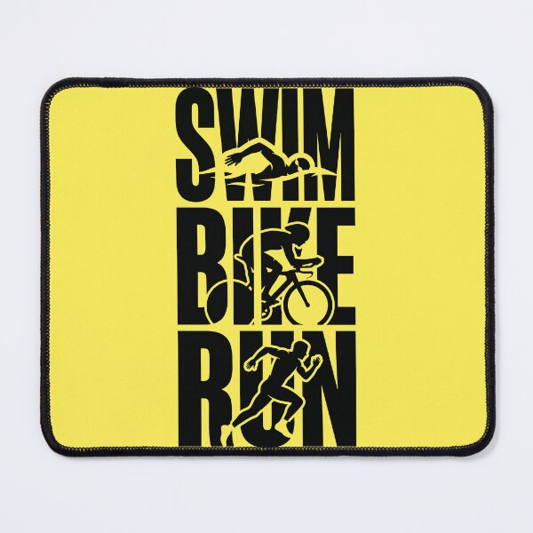 Item preview, Bold Swim Bike Run Endurance Sports Typography designed and sold by ButtonUpArt.