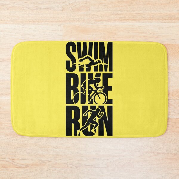 Item preview, Bold Swim Bike Run Endurance Sports Typography designed and sold by ButtonUpArt.