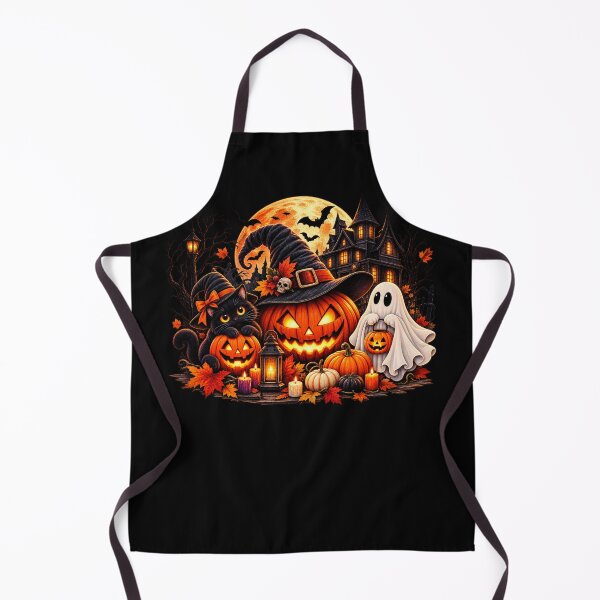 Item preview, Halloween Cat Lover Gift Spooky Pumpkin Scene designed and sold by Corvoria.