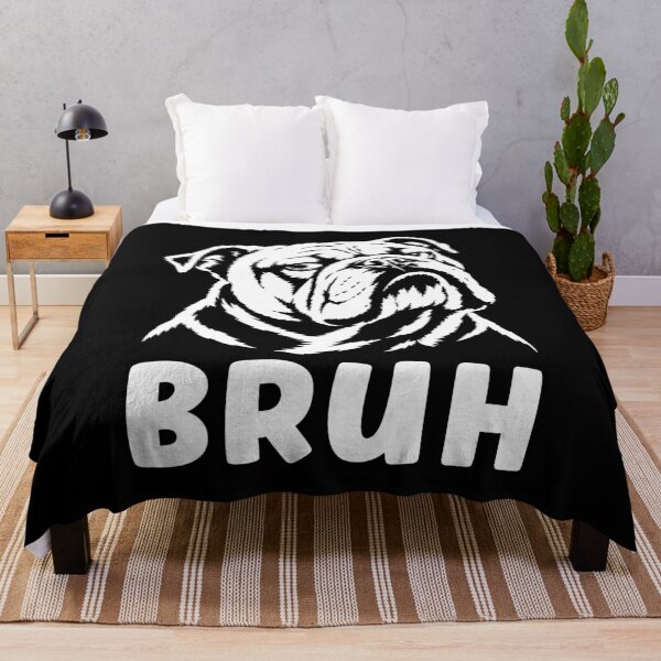 Item preview, Bruh Dog Meme Funny English Bulldog designed and sold by suhairee-studio.