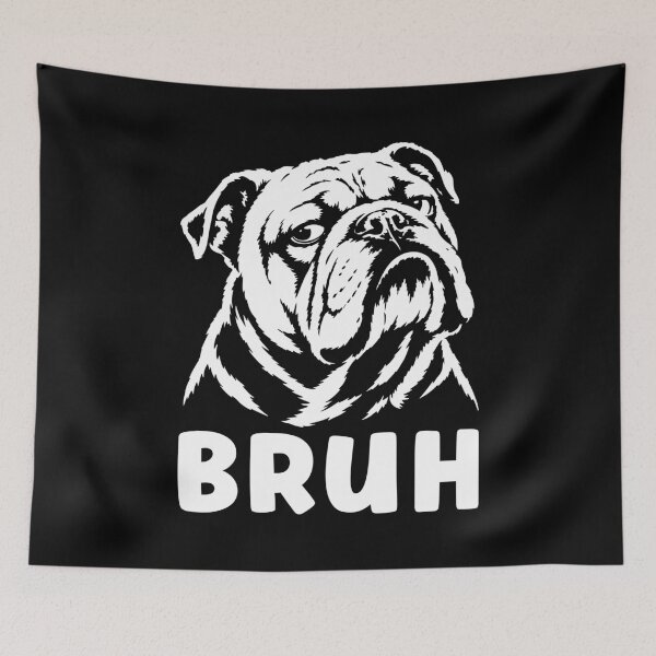 Item preview, Bruh Dog Meme Funny English Bulldog designed and sold by suhairee-studio.