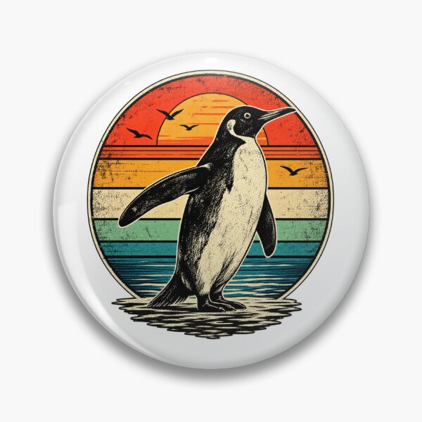Item preview, Vintage Penguin Sunset Retro Ocean Wildlife  designed and sold by Moizento.