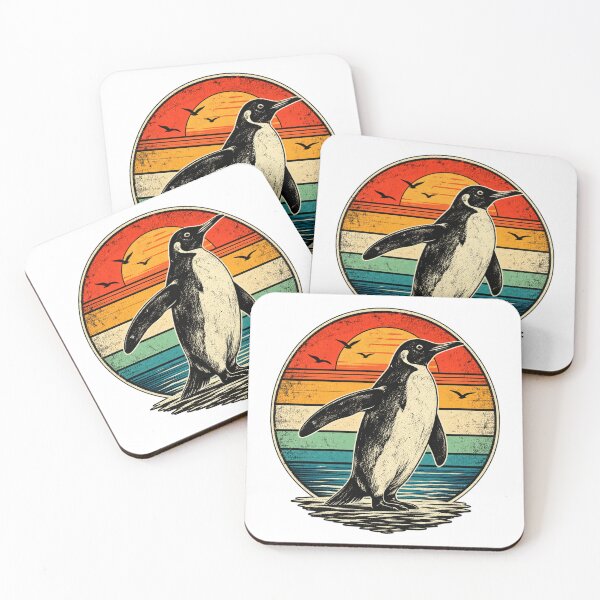 Item preview, Vintage Penguin Sunset Retro Ocean Wildlife  designed and sold by Moizento.