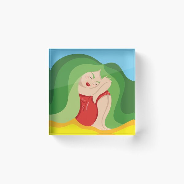 Item preview, Girl enjoying the moment designed and sold by Myrarte.