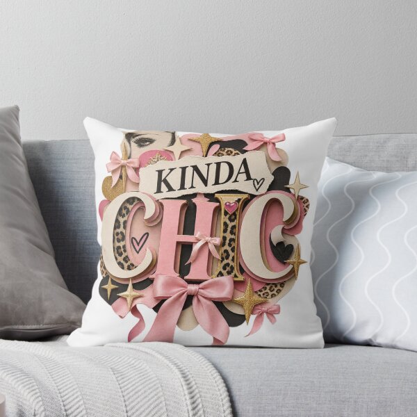 Item preview, Kinda Chic Coquette Pink Papercraft Typography designed and sold by Promoffy.