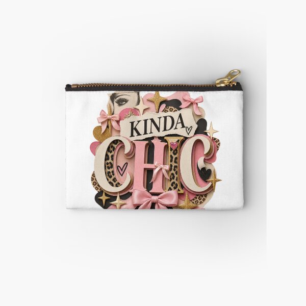 Item preview, Kinda Chic Coquette Pink Papercraft Typography designed and sold by Promoffy.