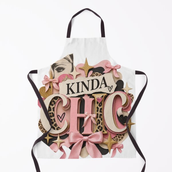 Item preview, Kinda Chic Coquette Pink Papercraft Typography designed and sold by Promoffy.