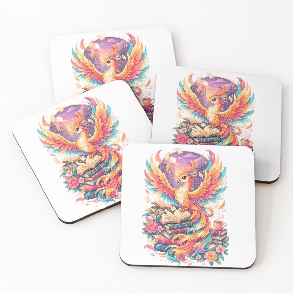 Item preview, Kawaii Phoenix Book Lover | Magical Reading Bird designed and sold by HOUSE OF VMH.