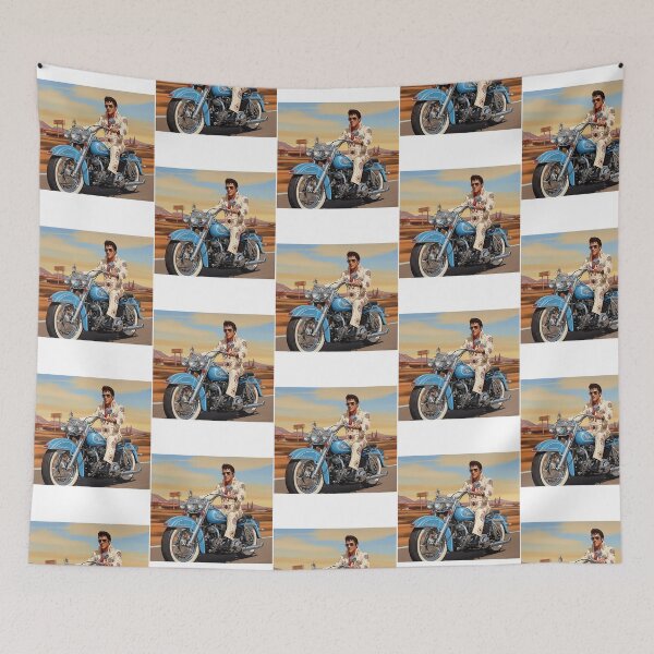 Item preview, Tcb Desert Cruiser Elvis On The Blue Hog designed and sold by gillet-teanja.