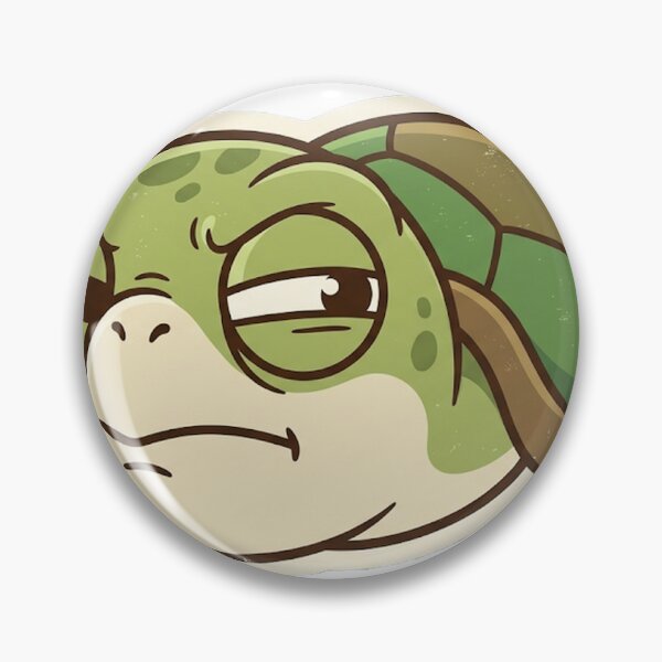 Item preview, Funny Suspicious Turtle Retro Sticker designed and sold by RoyArt0.