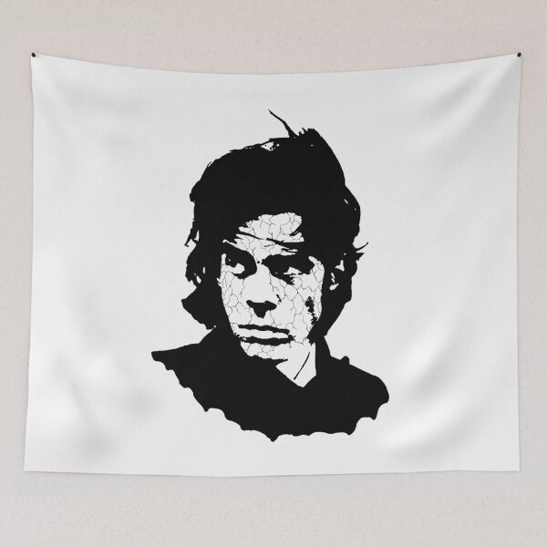 Item preview, Nick Cave: Bad Seeds High-Contrast Ink Portrait designed and sold by surmind.