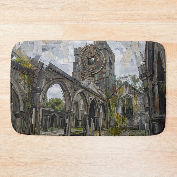 Item preview, Heptonstall Church Ruins Abstract Architectural Art designed and sold by ArtworkNorth.