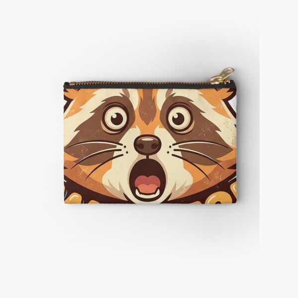 Item preview, What?! Funny Shocked Raccoon Retro Sticker designed and sold by RoyArt0.