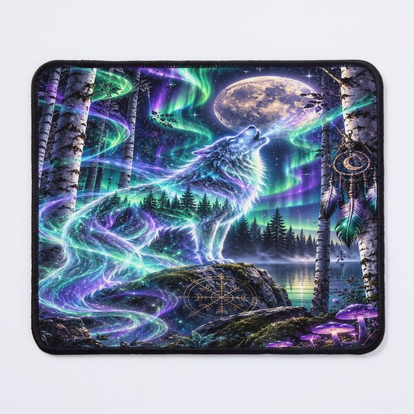 Item preview, Ghostly wolf in the forest designed and sold by Losthope Creations.
