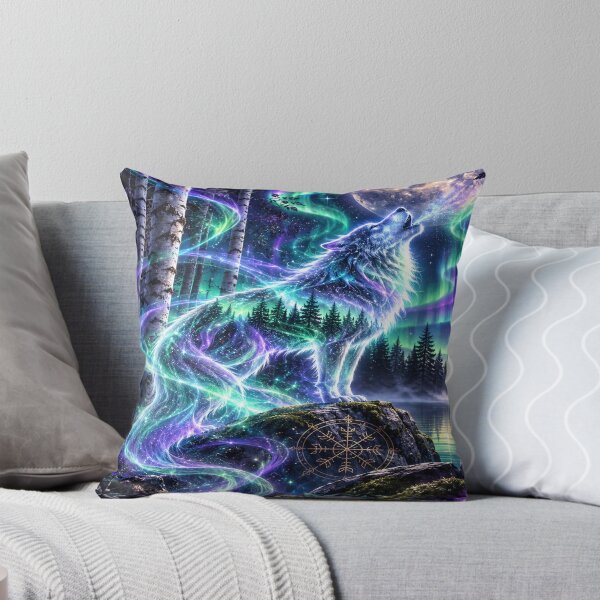 Item preview, Ghostly wolf in the forest designed and sold by Losthope Creations.