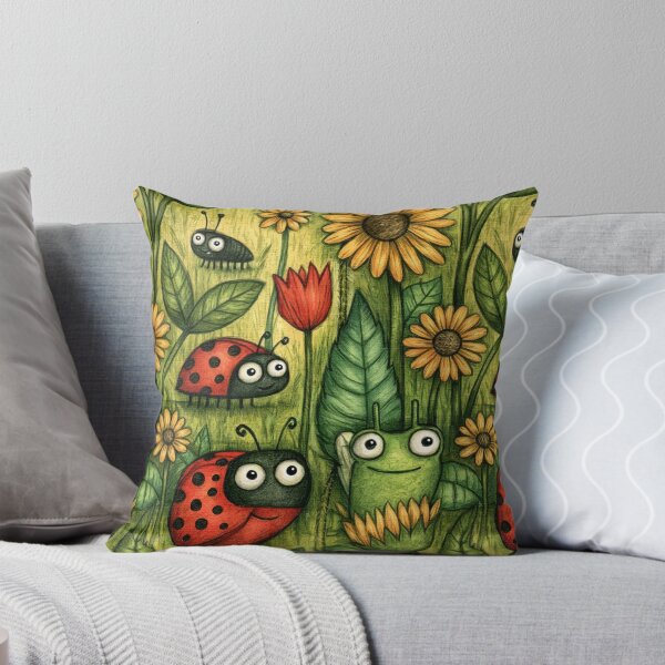 Item preview, Bright Sunflowers and Ladybug Garden Art designed and sold by Piotrek0001.