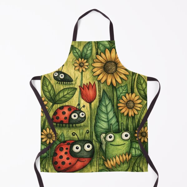 Item preview, Bright Sunflowers and Ladybug Garden Art designed and sold by Piotrek0001.