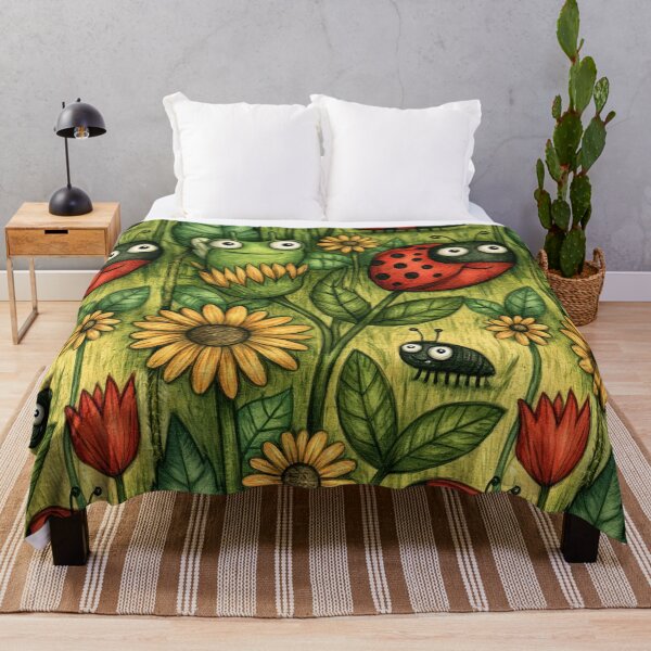 Item preview, Bright Sunflowers and Ladybug Garden Art designed and sold by Piotrek0001.