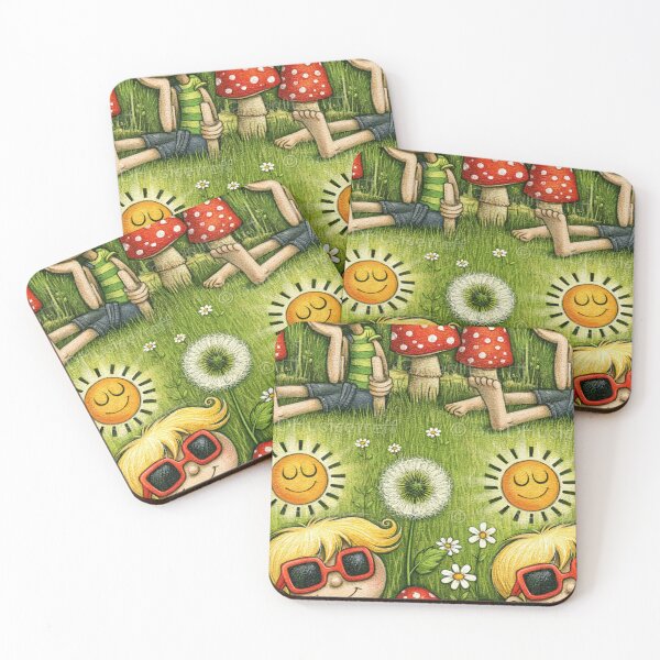 Item preview, Sunny Meadow and Smiling Daisy Illustration designed and sold by Piotrek0001.