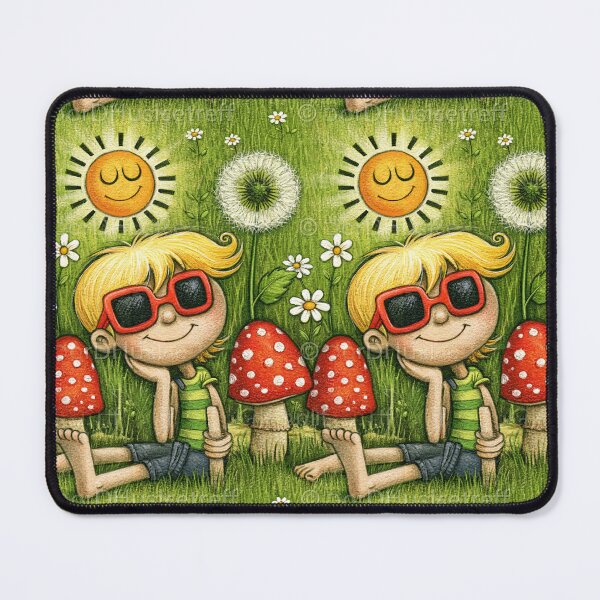 Item preview, Sunny Meadow and Smiling Daisy Illustration designed and sold by Piotrek0001.