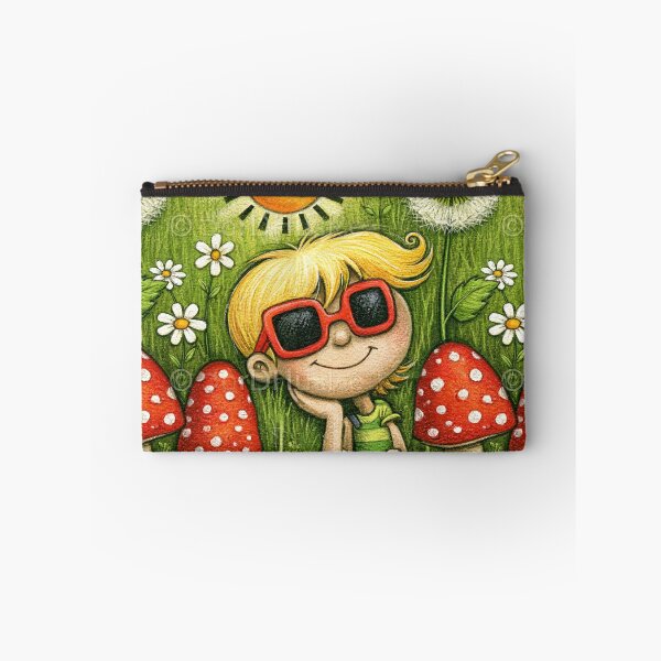 Item preview, Sunny Meadow and Smiling Daisy Illustration designed and sold by Piotrek0001.