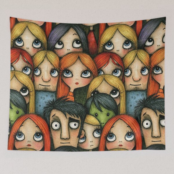 Item preview, Diverse Faces Whimsical Character Portrait designed and sold by Piotrek0001.