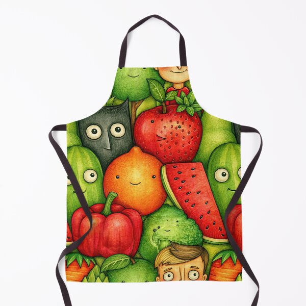 Item preview, Fruit and Veggie Friends Garden Party Art designed and sold by Piotrek0001.