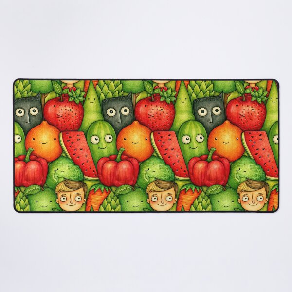 Item preview, Fruit and Veggie Friends Garden Party Art designed and sold by Piotrek0001.