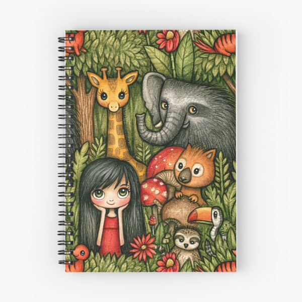 Item preview, Jungle Safari Elephant and Giraffe Art designed and sold by Piotrek0001.
