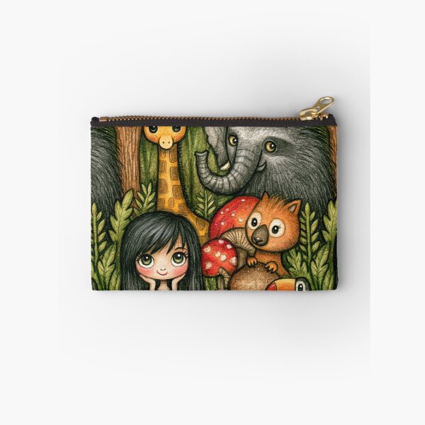 Item preview, Jungle Safari Elephant and Giraffe Art designed and sold by Piotrek0001.