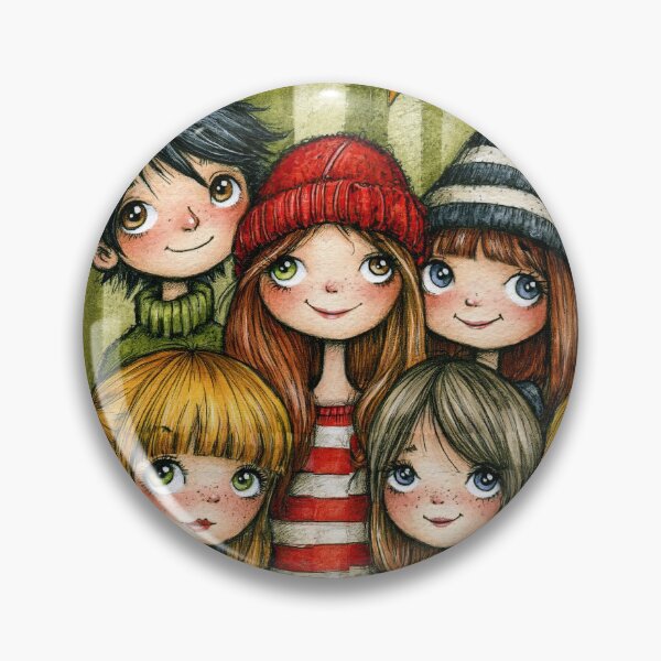 Item preview, Happy Kids Gathering Whimsical Pattern Art designed and sold by Piotrek0001.