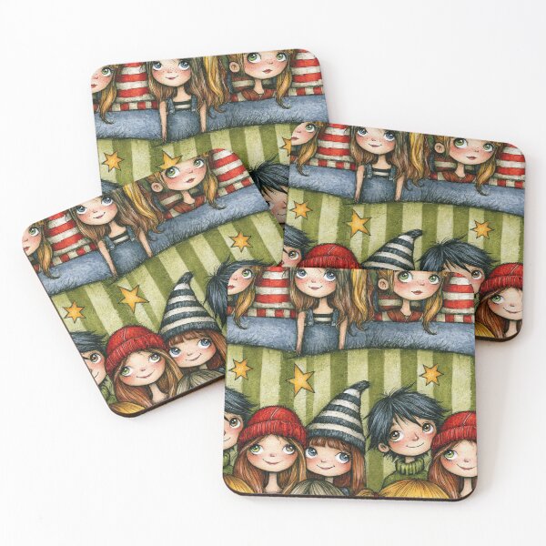 Item preview, Happy Kids Gathering Whimsical Pattern Art designed and sold by Piotrek0001.