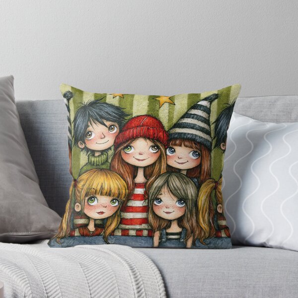 Item preview, Happy Kids Gathering Whimsical Pattern Art designed and sold by Piotrek0001.