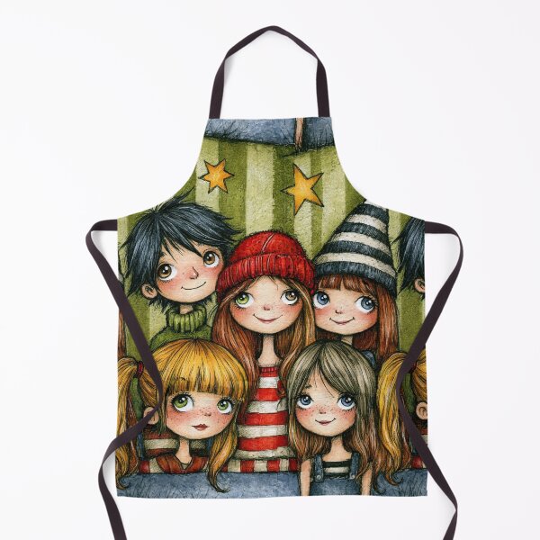 Item preview, Happy Kids Gathering Whimsical Pattern Art designed and sold by Piotrek0001.