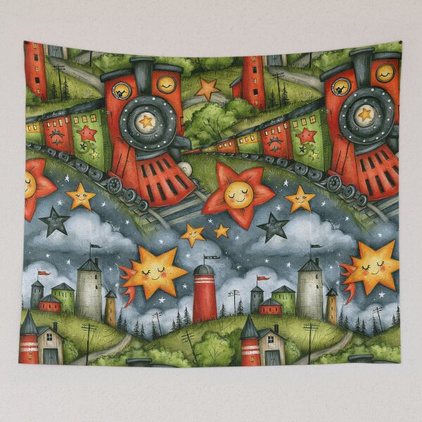 Item preview, Nautical Adventure Lighthouse and Clouds Art designed and sold by Piotrek0001.