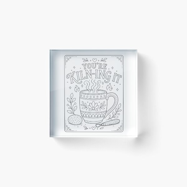 Item preview, You're Kiln-ing It Pottery Mug designed and sold by SamanthaLPottery.