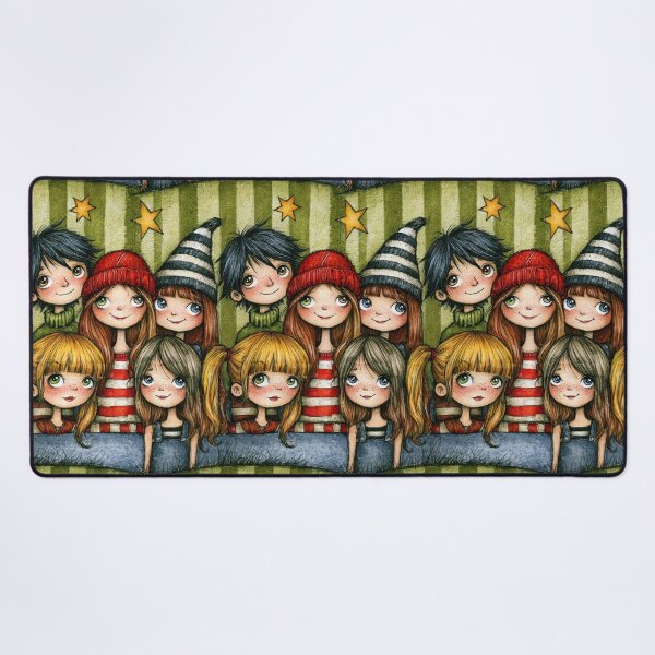 Item preview, Happy Kids Gathering Whimsical Pattern Art designed and sold by Piotrek0001.