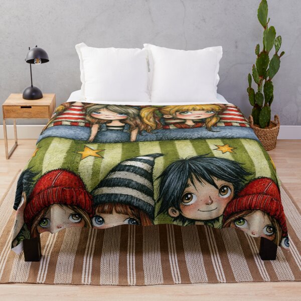 Item preview, Happy Kids Gathering Whimsical Pattern Art designed and sold by Piotrek0001.