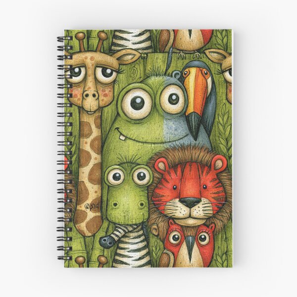 Item preview, Stacked Animal Friends Safari Pattern Art designed and sold by Piotrek0001.