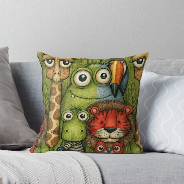 Item preview, Stacked Animal Friends Safari Pattern Art designed and sold by Piotrek0001.