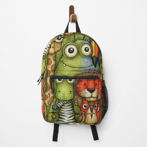 Item preview, Stacked Animal Friends Safari Pattern Art designed and sold by Piotrek0001.